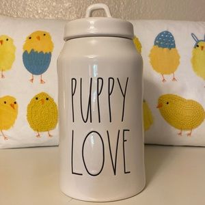 Rae Dunn “Puppy Love” Dog Treat Jar